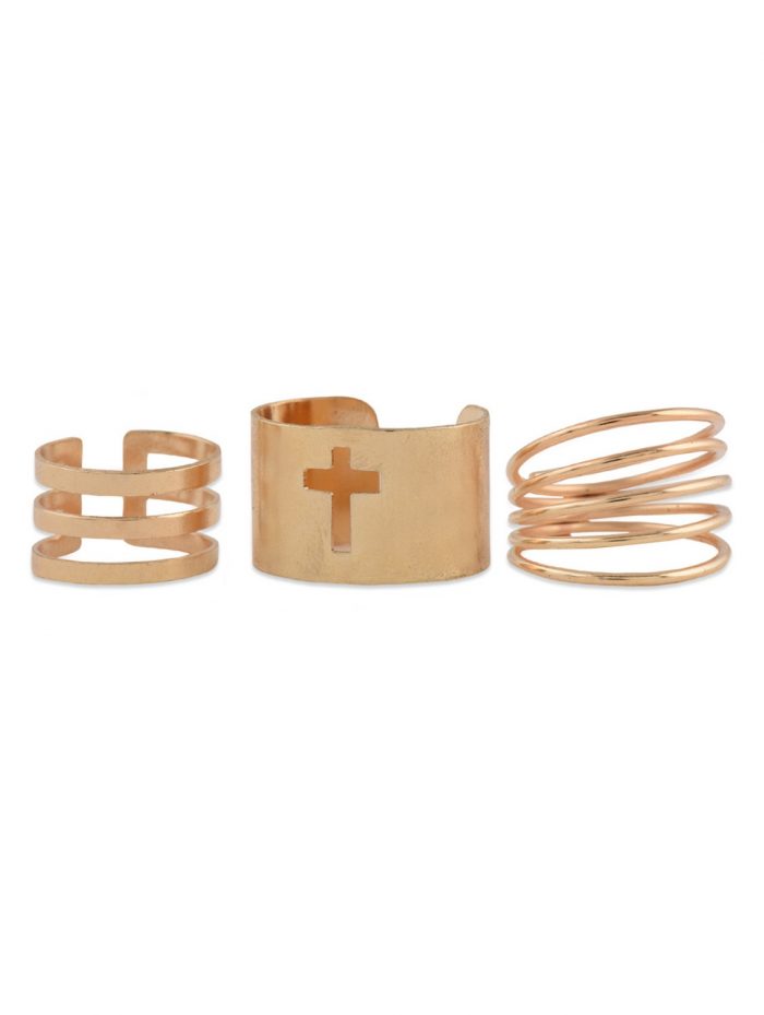 femnmas cross ring set