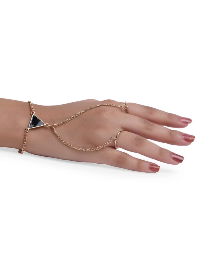Triangle Two Ring Bracelet For Girls