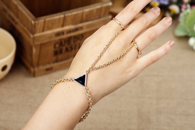 Buy Designer Finger Ring Chain Bracelet online