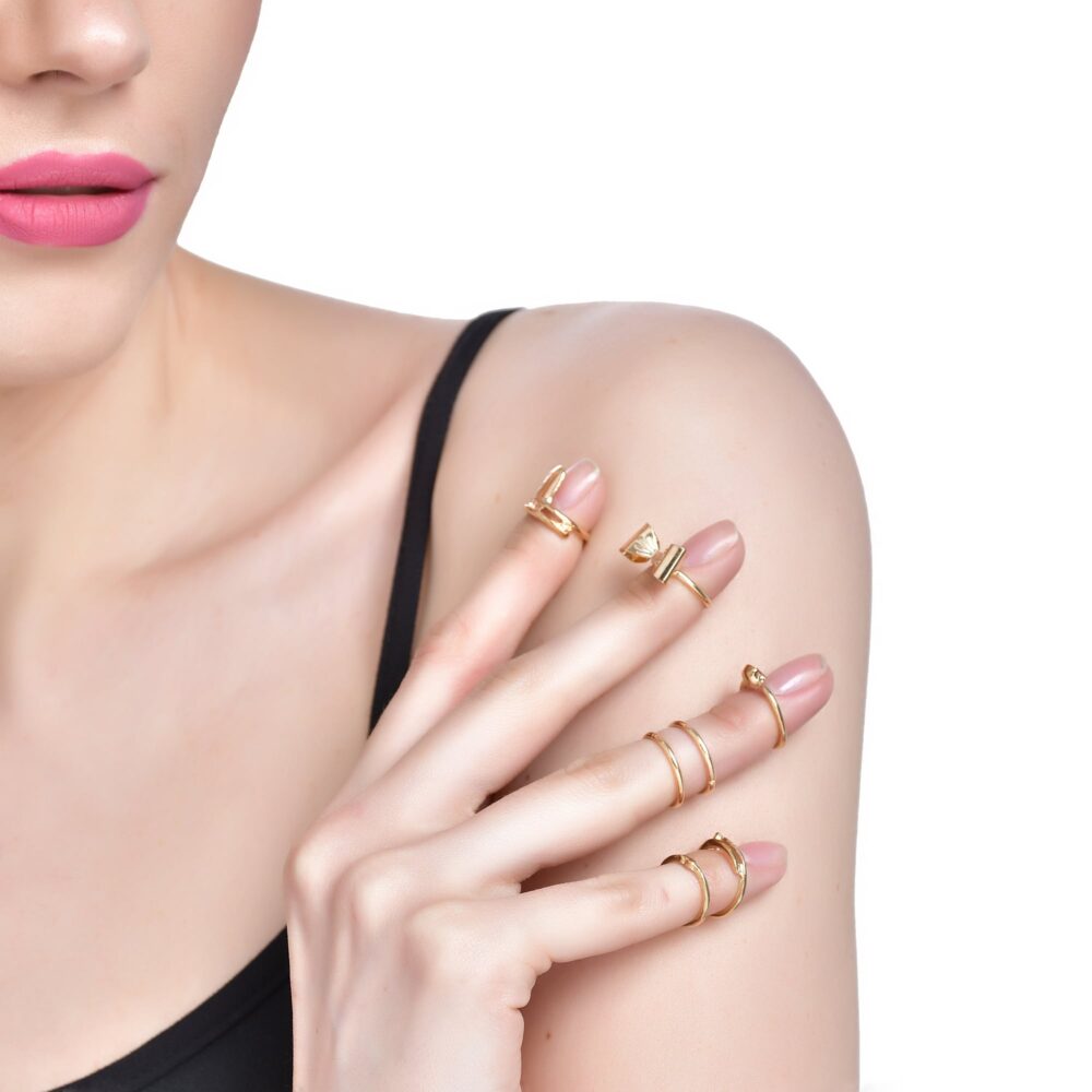 Metal Finger Ring | Metal Rings Set | Metal Jewelry - Gold Color Silver  Rings Set Women - Aliexpress