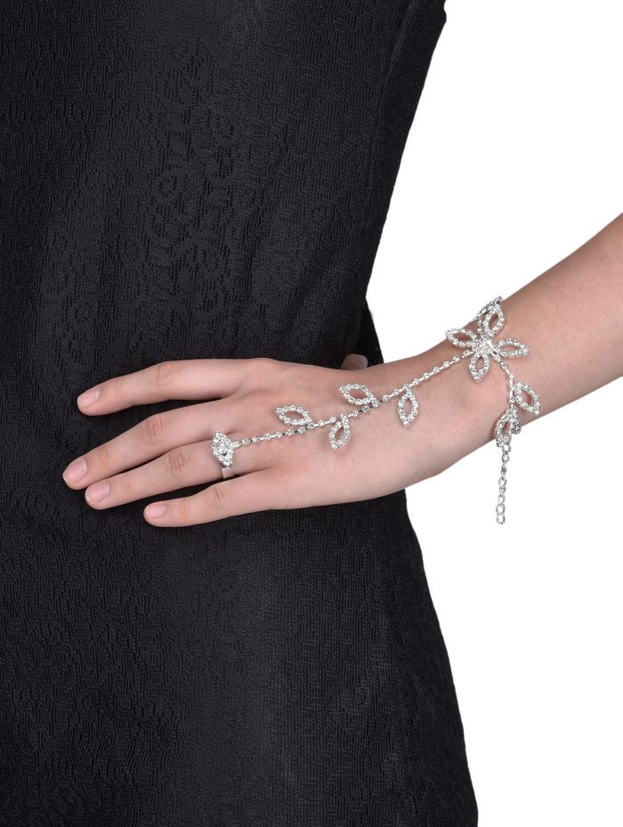 FemNmas ring chain bracelet