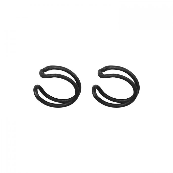 Black U Shape Non Pierced Earrings