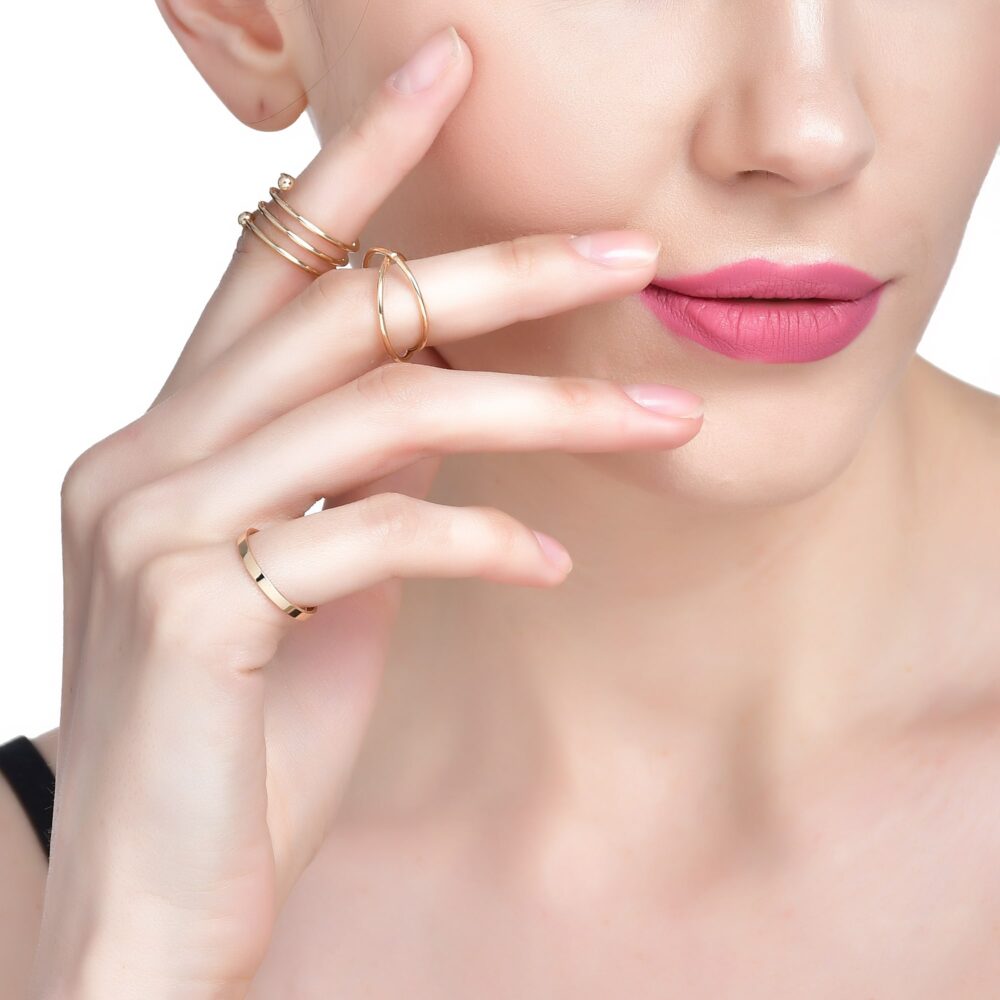 Golden Celebrity Ring Set