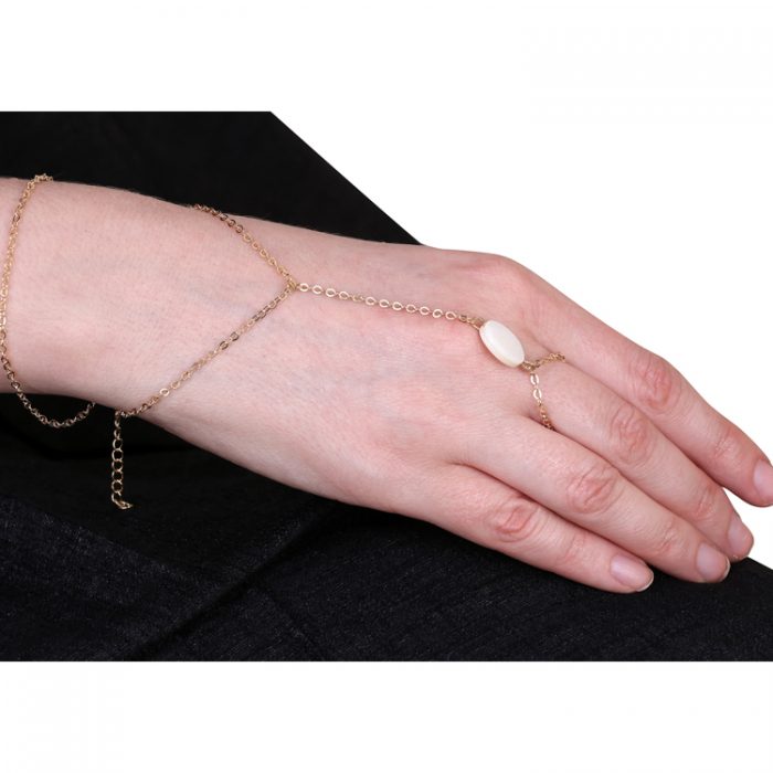 Buy Gemstone Ring Chain Bracelet
