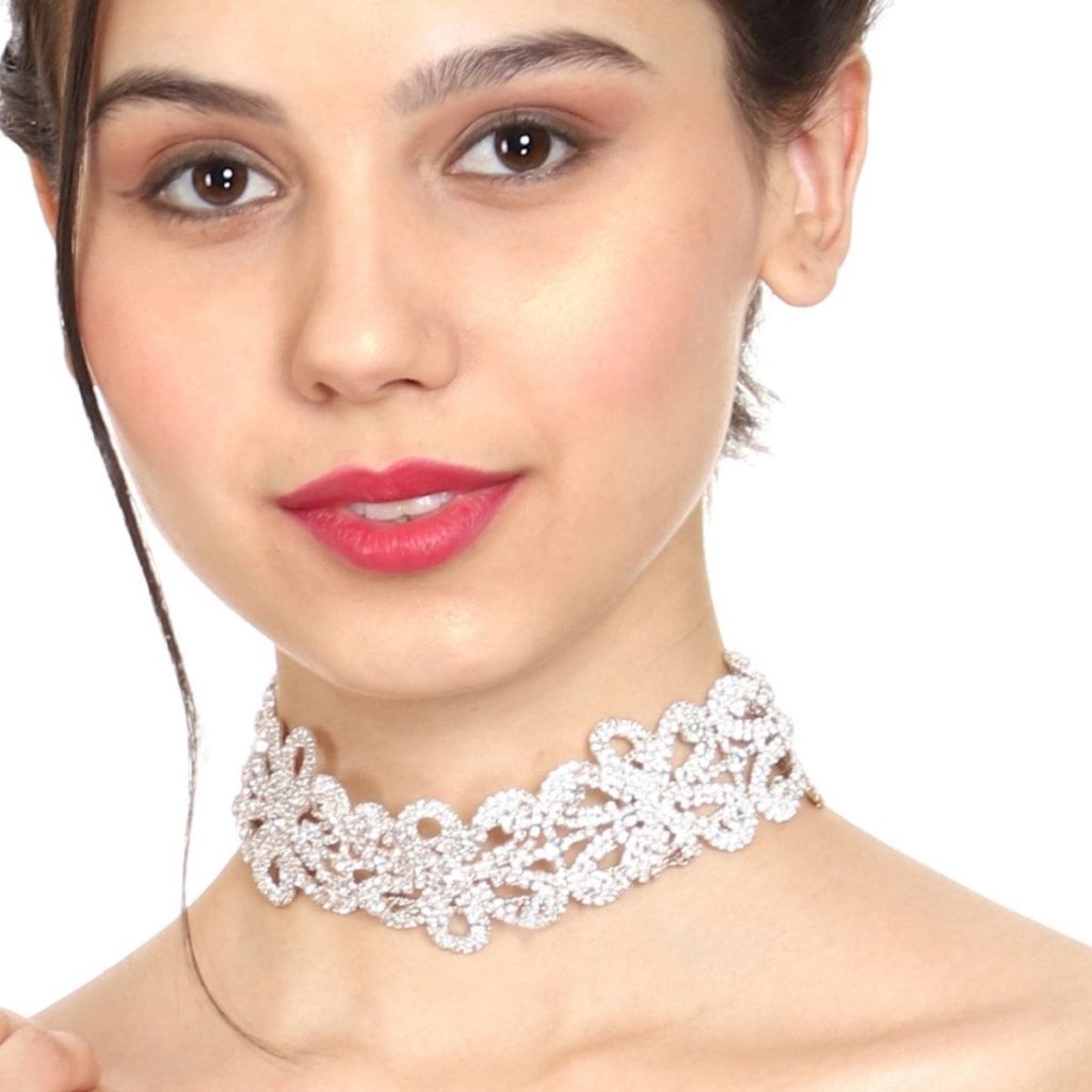 Buy Bling Flower Choker Necklace online in India. Buy Now