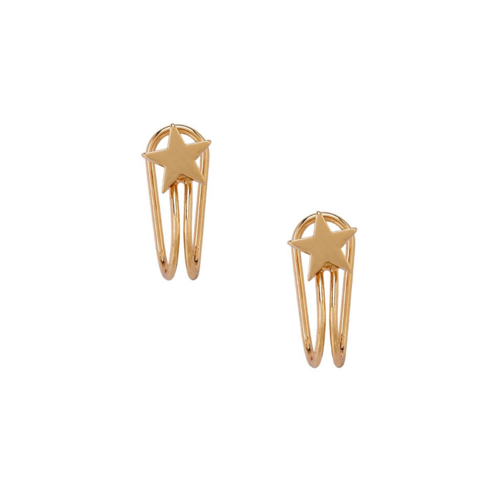 Gold Star Non Pierced Ear Clip