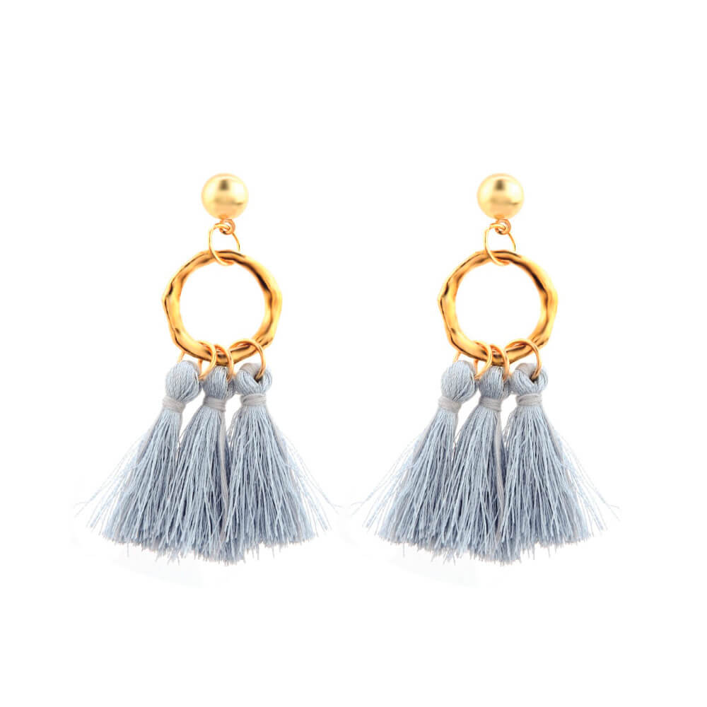 Grey earrings online clearance