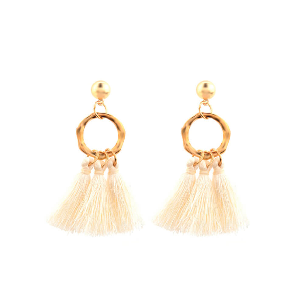 Shop Designer White Thread Ethnic Earring Online