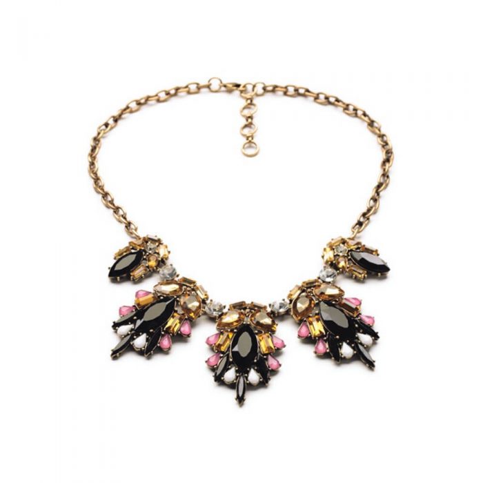 Black Statement Necklace By Femnmas