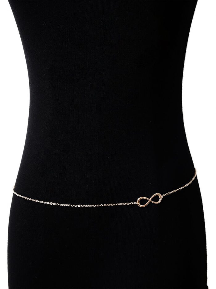 Golden infinity belly chain for girls