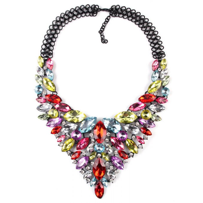Multi Color Statement Necklace For women