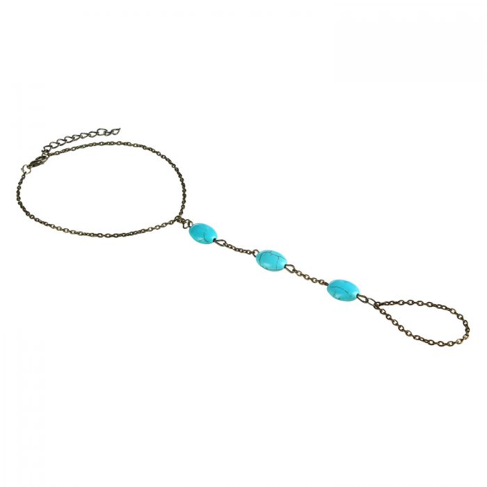 Blue beads anklet by femnmas