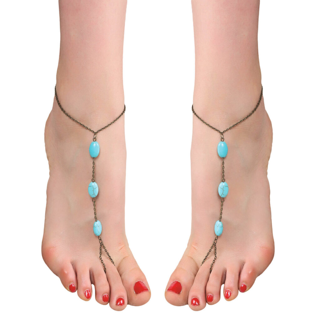 Blue Bead Anklet