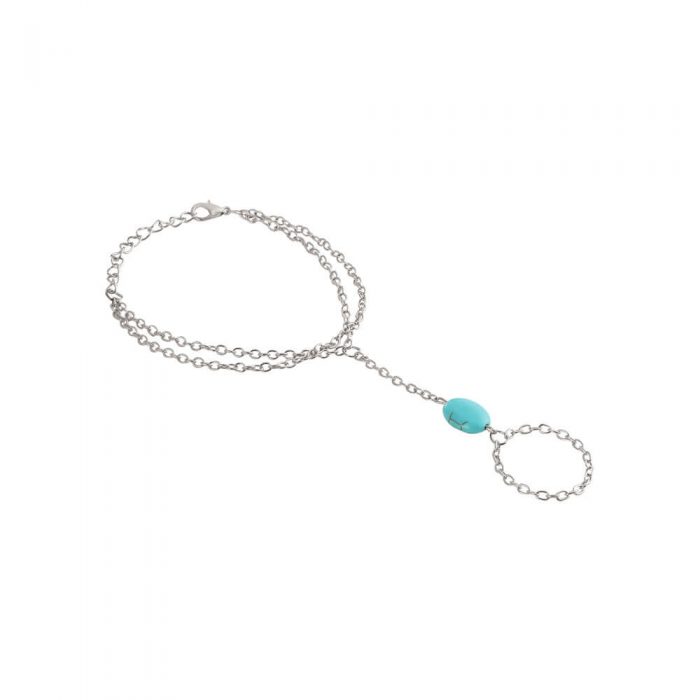 Silver Ring Chain Bracelet