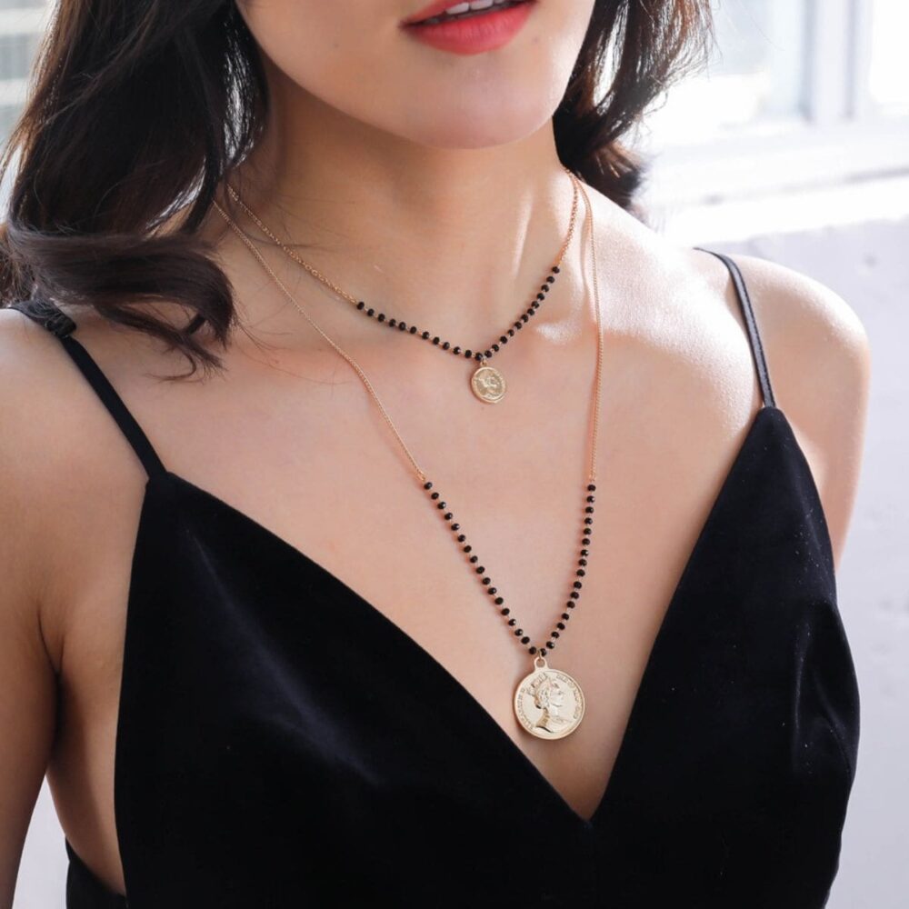 British Queen Coin Choker
