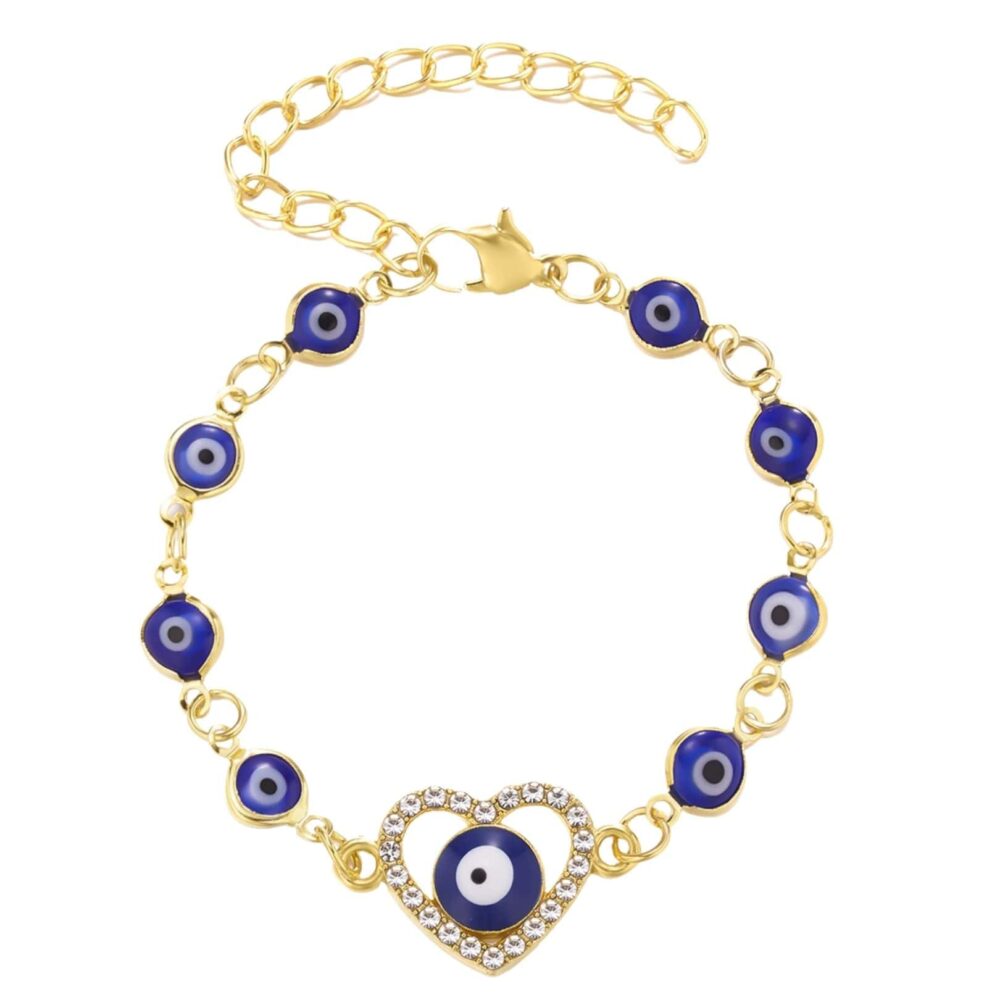 Heart Blue Eyes Evil Charm