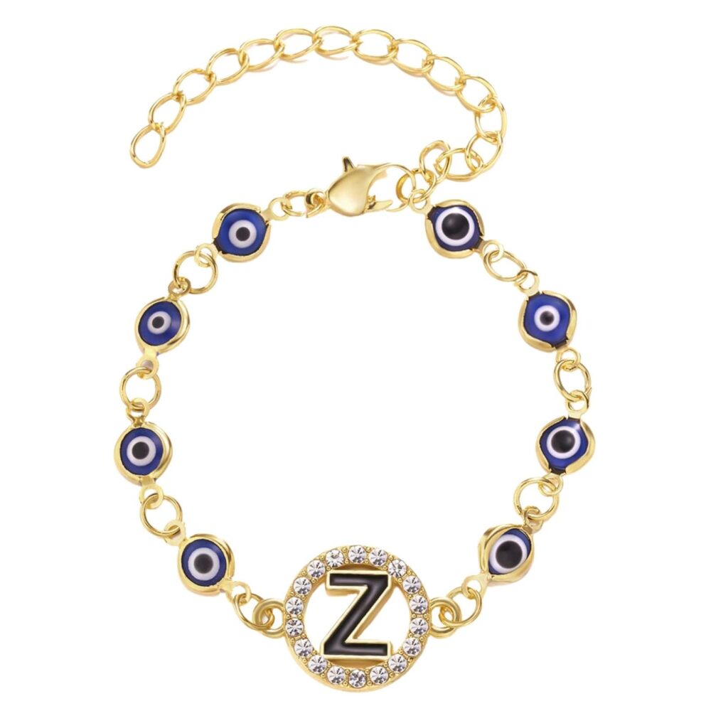 Letter Z Evil Eye Charm