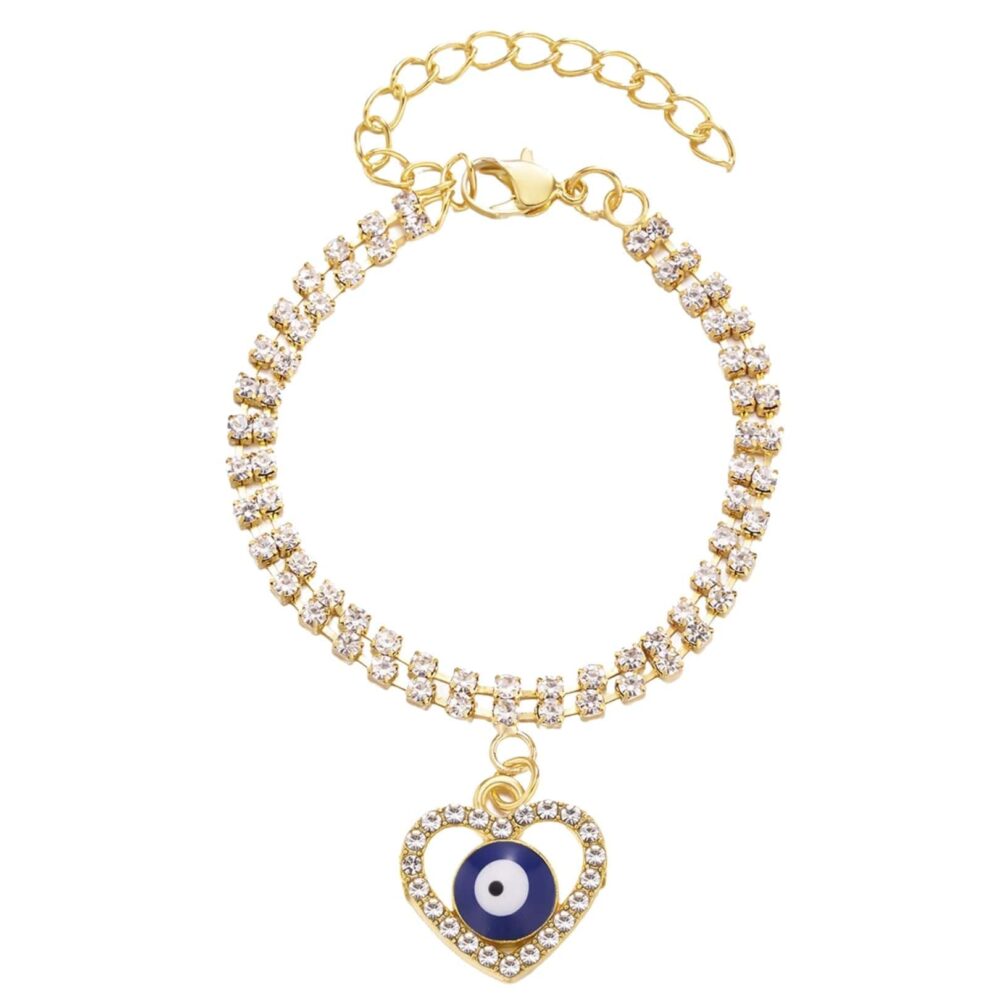 Heart Evil Eye Charm