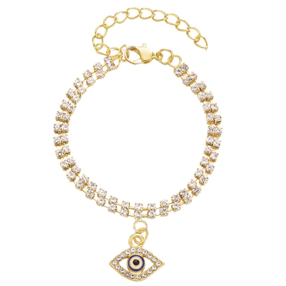 Evil Eye Rhinestone Charm