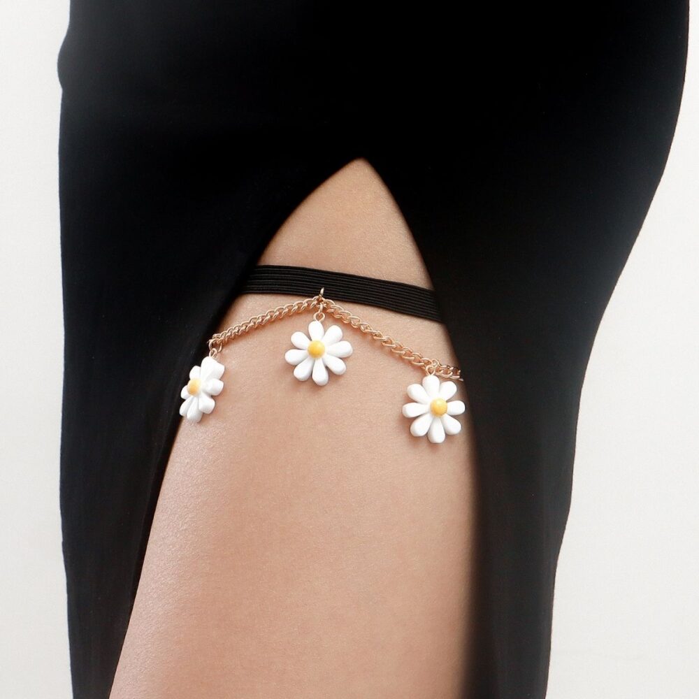 Sunflower Summer Leg Chain For Girls