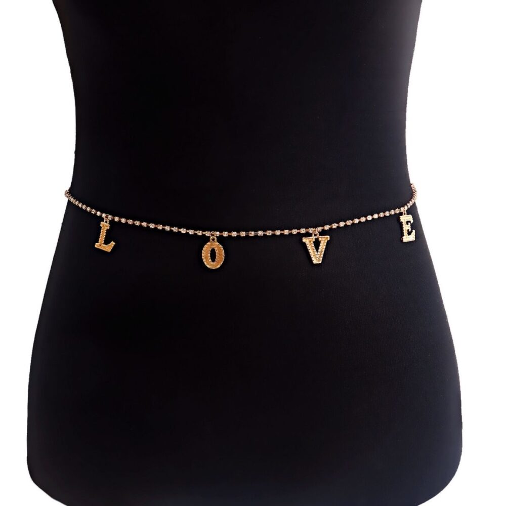 Letter LOVE Belly Chain For Women